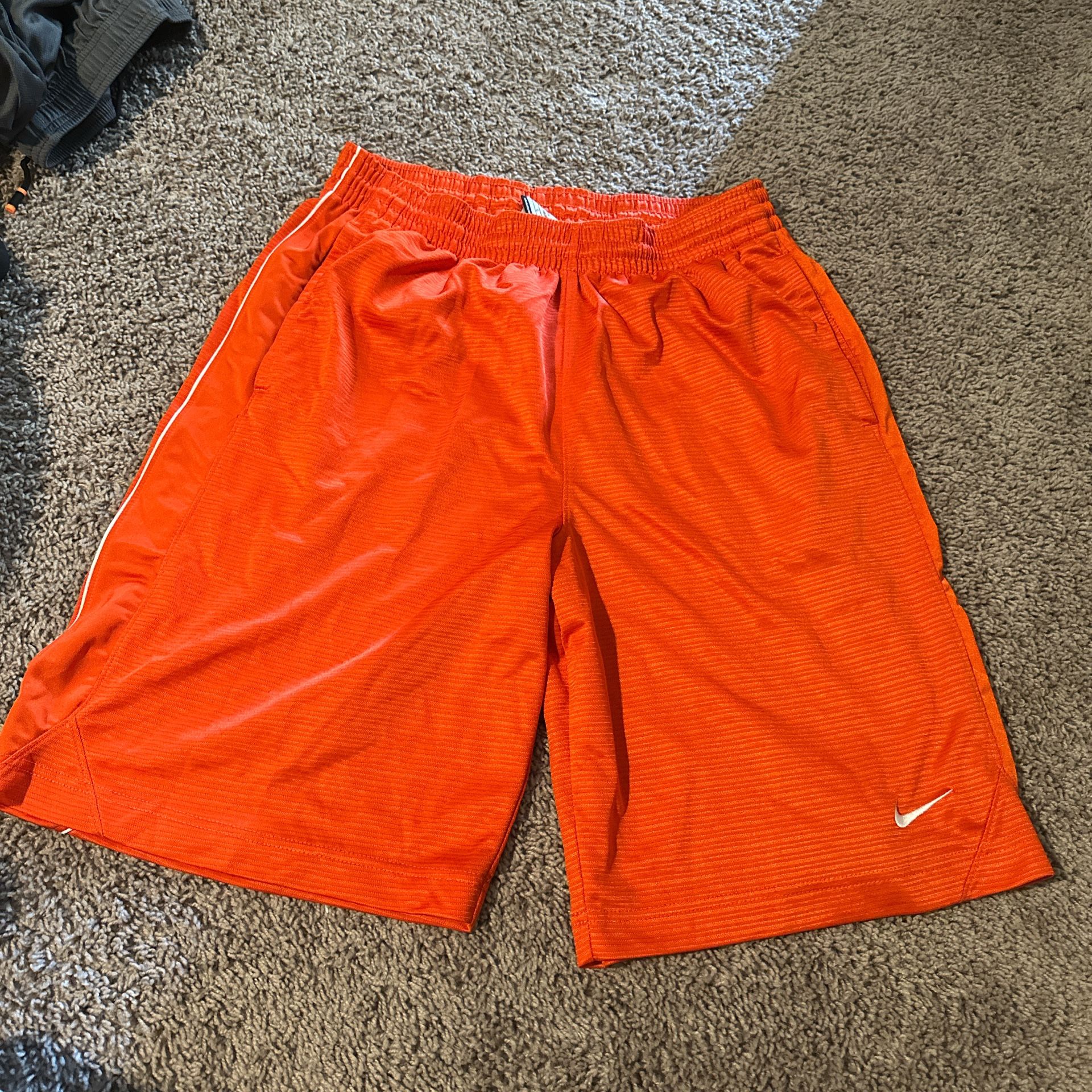Vintage Orange Nike Shorts Size Large