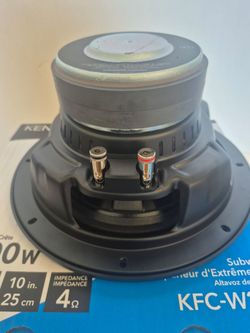 KENWOOD ( 1 ) 10 INCH 4 OHM SINGLE VOICE COIL 1300 WATTS MAX POWER CAR SUBWOOFER