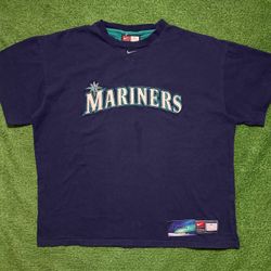 Vintage Seattle Mariners Nike Center Swoosh Shirt X-Large Preowned