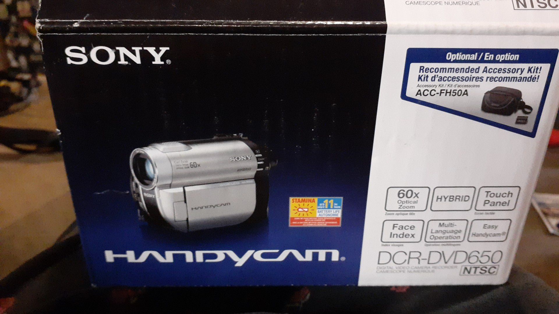 Sony handycam DCR-DVD650