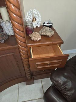 Large Cherry Wall Unit / Entertainment Center