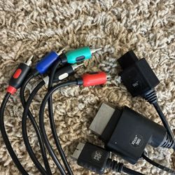 Xbox 360 / PS2 PS3 / Wii AV Cables Bundle