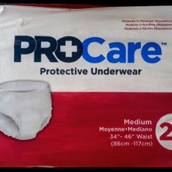 ProCare Protective Underwear Size M 20 Count 