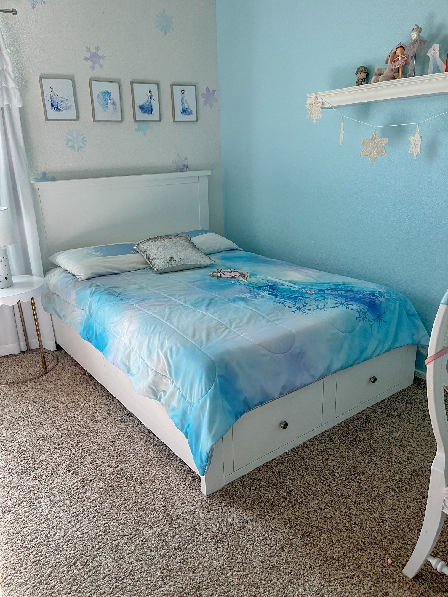 Full Bed, With Matching 6 Drawer Dresser