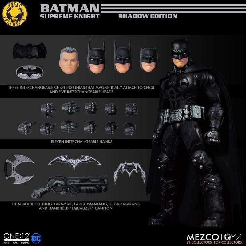 Mezco One:12 Collective Batman Supreme Knight Shadow Edition Exclusive