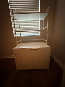 Cat Litter Box Enclosure With Shelves