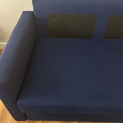 Ikea FRIHETEN Sleeper Sofa, Skiftebo Blue