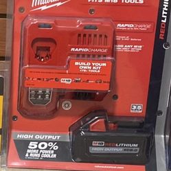Milwaukee M18 18-Volt Lithium-Ion HIGH OUTPUT Starter Kit with XC 8.0Ah Battery and Rapid Charger
