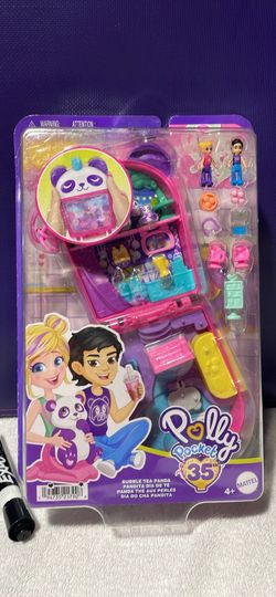 🌟🧋 NEW Polly Pocket Bubble Tea Panda Playset 🐼✨ Mattel Toy Set – Adorable & Hard to Find!