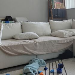 Off White Modular Couch W/ottoman