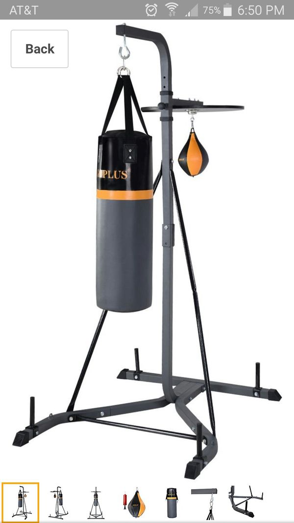 Punching stand with heavy bag and speed bag attachment for Sale in