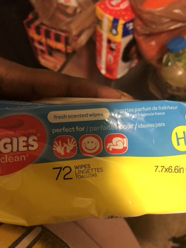 Huggies and pampers wipes