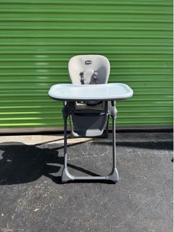 Baby high chair feeding table grey gray polly