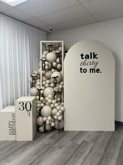 Backdrop And Balloons