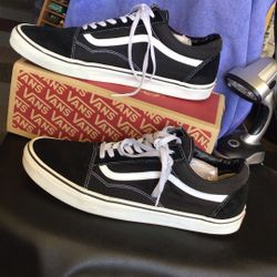 Vans Old School Skate Canvas And Suede Shoes Size Men 13