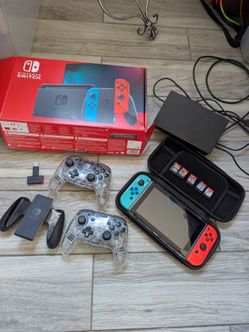 Nintendo Switch with Dock and Carry Case