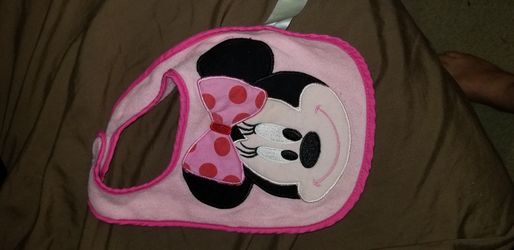 Minnie mouse Bib Never used
