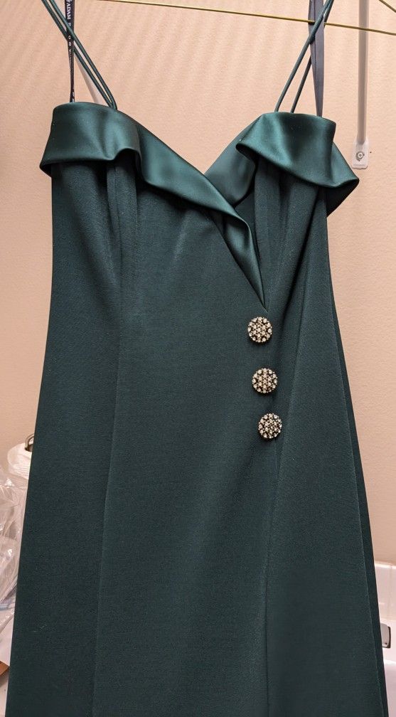 Hunter Green Evening Gown