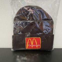 Cactus Jack McDonald’s Beanie Travis Scott I’m Lovin’ It NEW Unisex Brown Hat