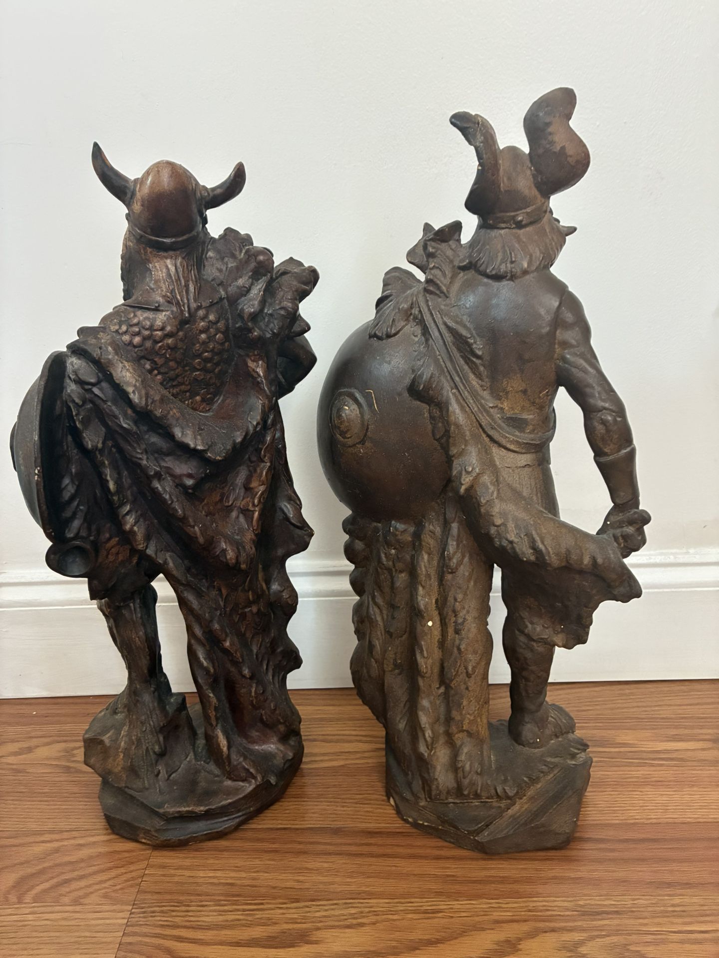 Vintage Vikings Statues 20 Inch