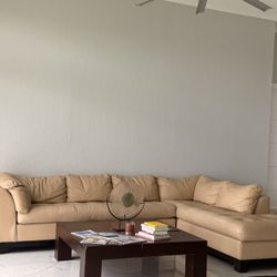 Living Room Leather Couch