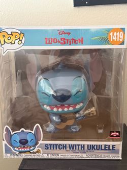 Funko Pop! Jumbo Disney Stitch with Ukulele #1419 - TargetCon 2024 Exclusive