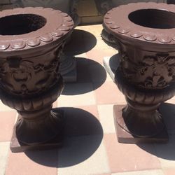 New Flower Pots Made Out Of Cement 