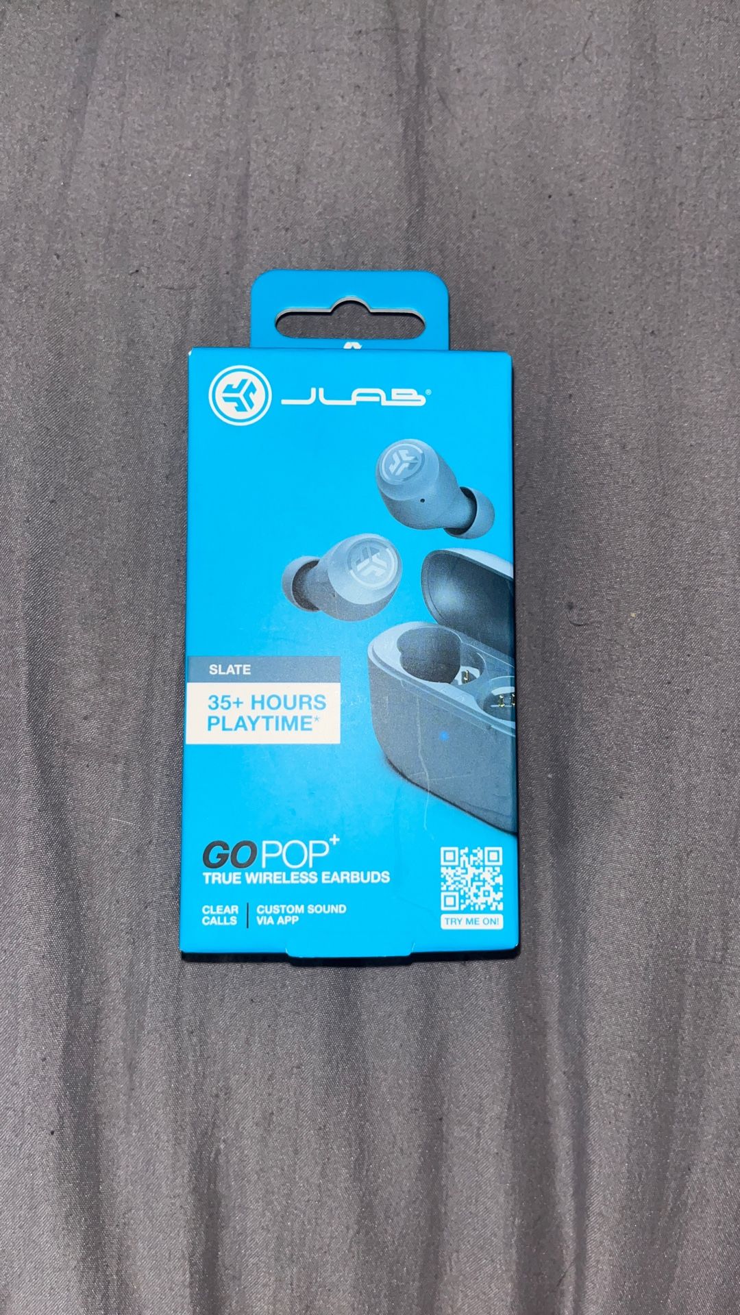 JLab Go Pop+ True Wireless Earbuds (slate)