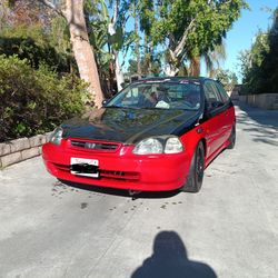 Vis Racing Carbon Fiber Hood 96-98 Honda Civic 