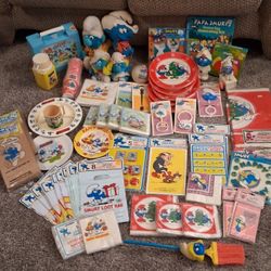 VINTAGE '80s SMURF  LOT
