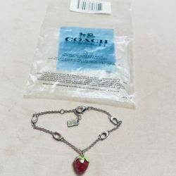 Coach Strawberry Charm Bracelet