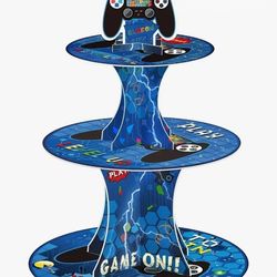 3-Tier Video Game Cupcake Stand