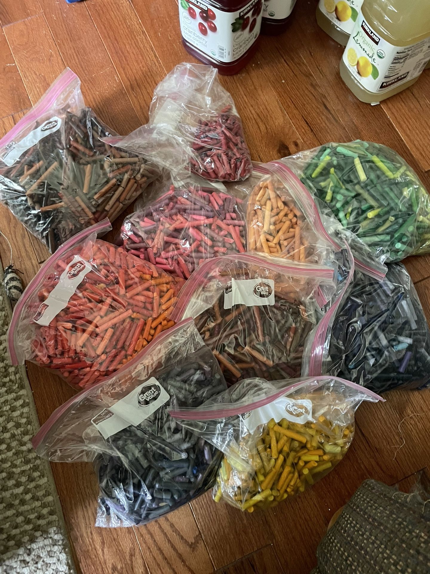 Crayons, Peeled And Color Sorted