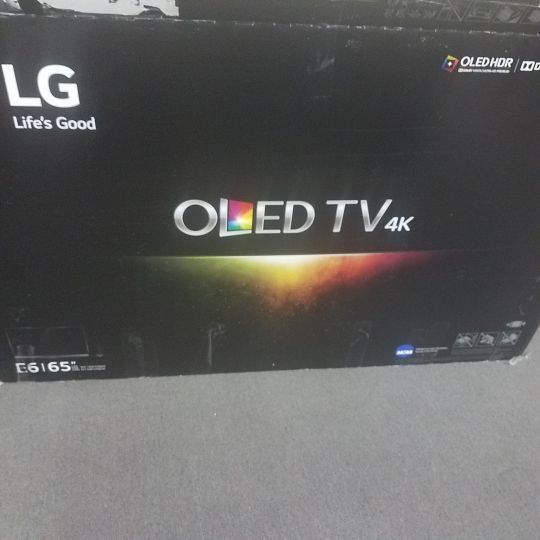 LG oled 4k smart tv 3d new in box oled65e6p
