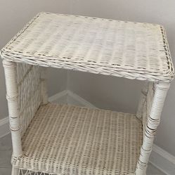 Wicker Side Table