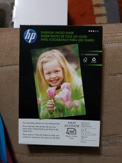HP Everyday Photo Paper, Semi-gloss, 4x6", 100 Sheets
