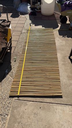 BAMBO STICKS FENCE ., ABOUT 36”x 100”