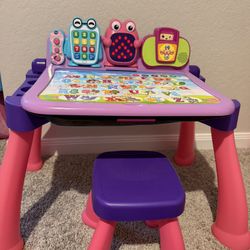 Touch and Learn Activity Desk Deluxe, Pink