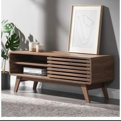 TV Stand, Mid-Century Modern Television Stand for 55/60/65 inch TV, Farmhouse 