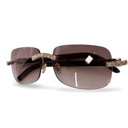 Cartier Sunglasses Genuine Horn W 19 Diamonds 
