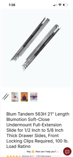 Drawer Slides 21”