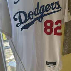 MLB Official LA Dodgers Authentic Baseball Jersey #82