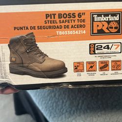Timberland Pro Pit boss 6 in steel toe boots