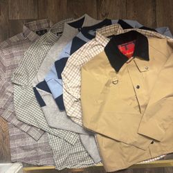 Barbour Lot of 6 - Spey Jacket, Sweaters, Button Shirts Size Medium