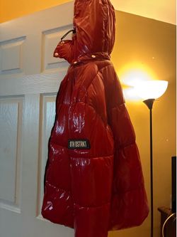 Red 8TH DSTRKT puffer coat