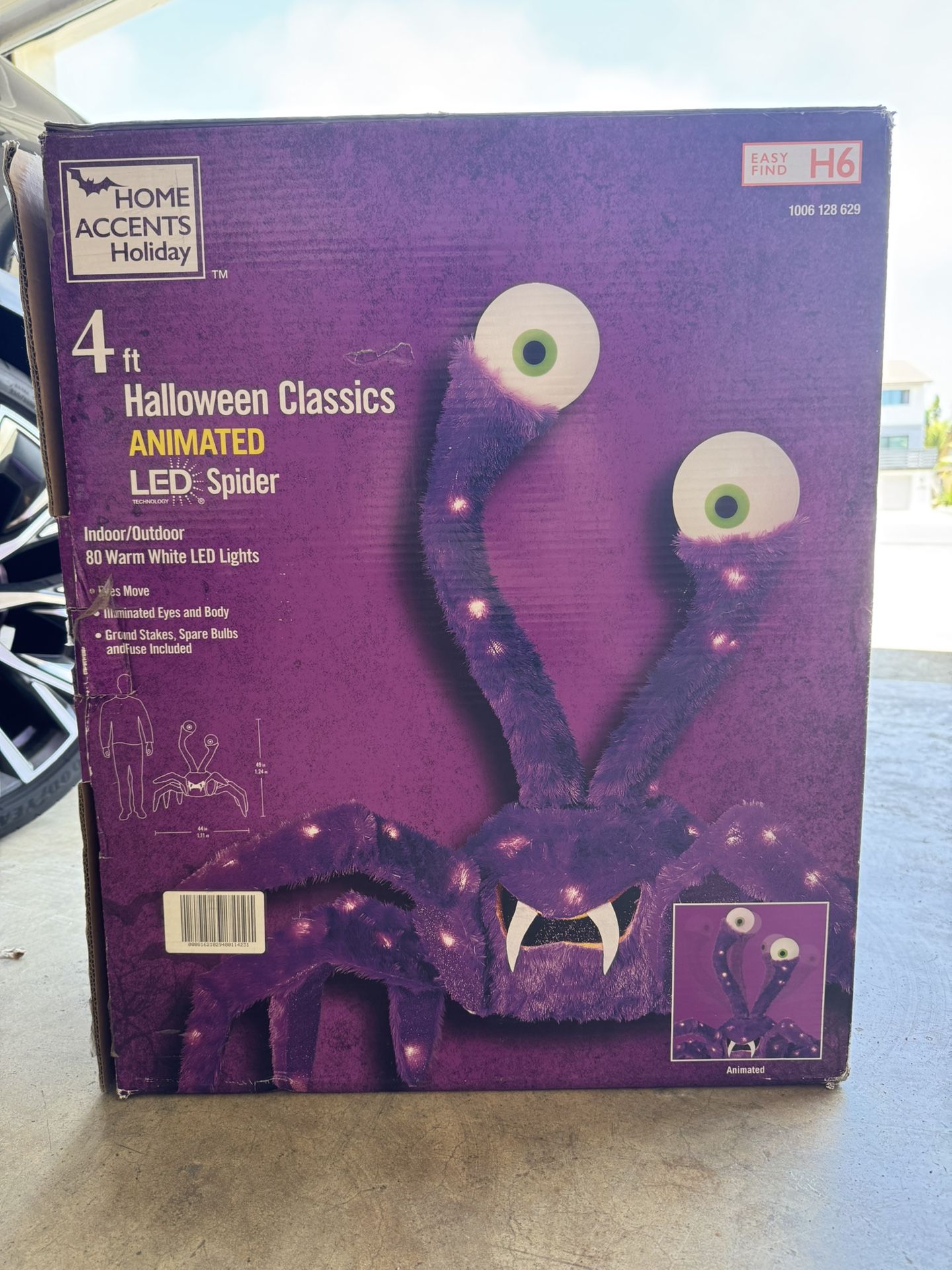4 Ft LED Animated Spider by Home Depot Home Accents