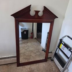 Dresser with a mirror