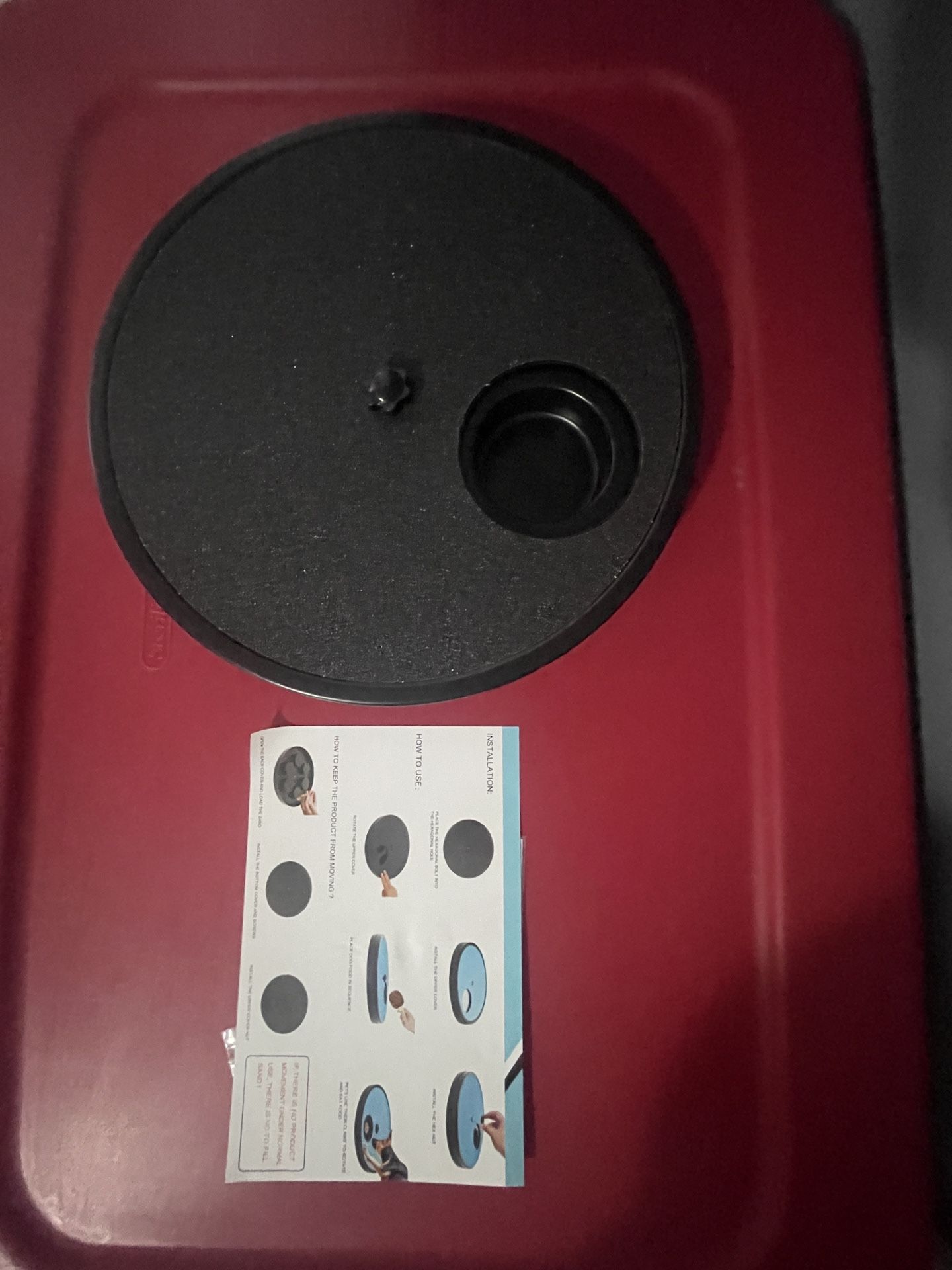 Dog Nail Scratch Board - 3 in 1 Rotatable Round Dog Scratch Pad for Nails with Treat Box, Dog Nail File Toy, Scratching Board for Dogs,Shorten Dog’s S