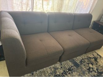 3 piece brown sectional