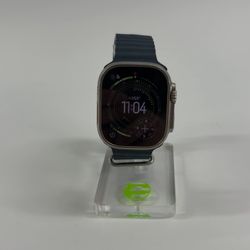 Unlocked Apple Watch Ultra 2 49MM Natural Titanium Anchor Blue Ocean Band